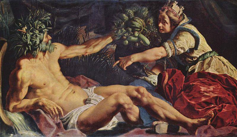 Abraham Janssens Scaldis und Antwerpia oil painting image